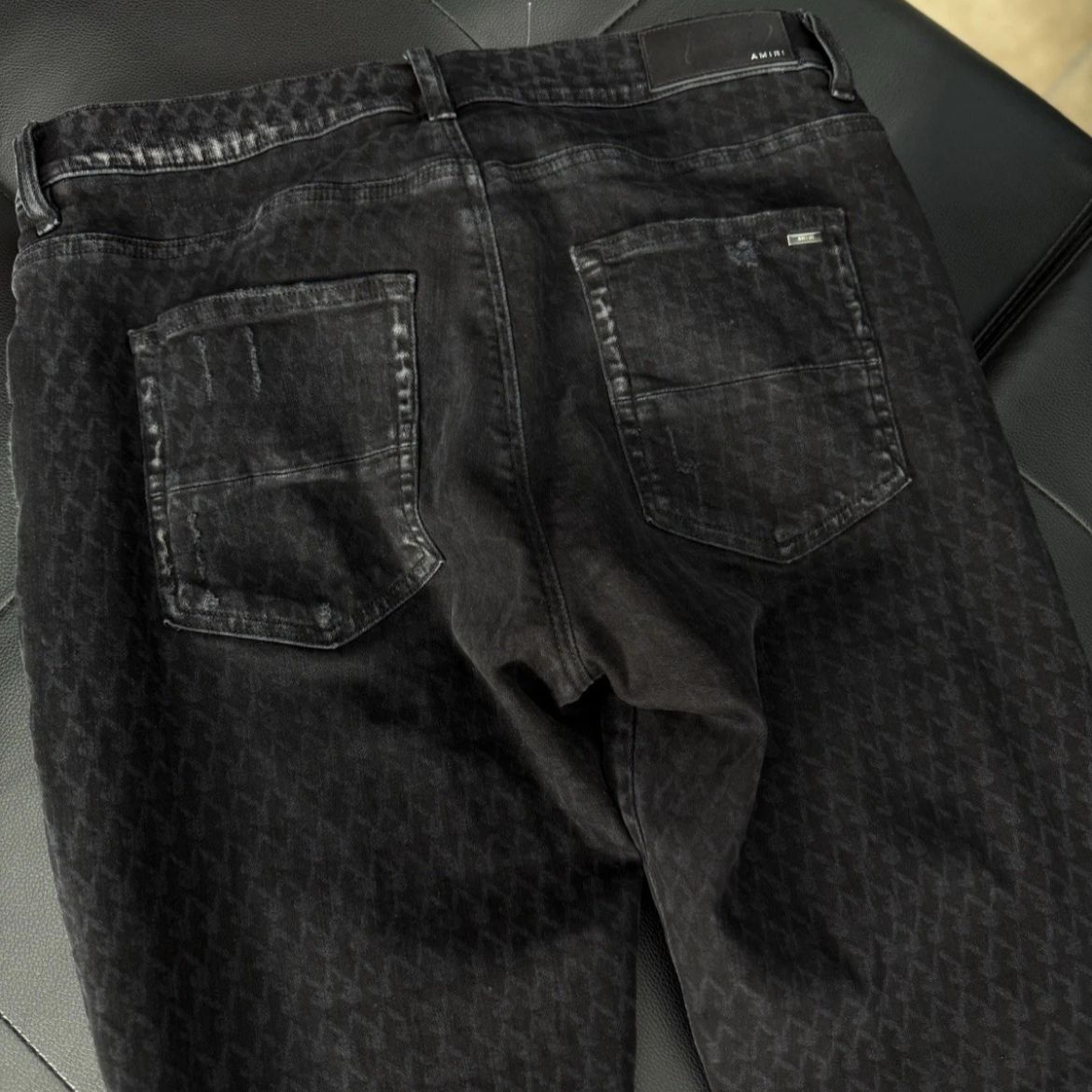 Amiri X Playboy Jeans 100% Authentic Black Bunny Logo Quick Shipping