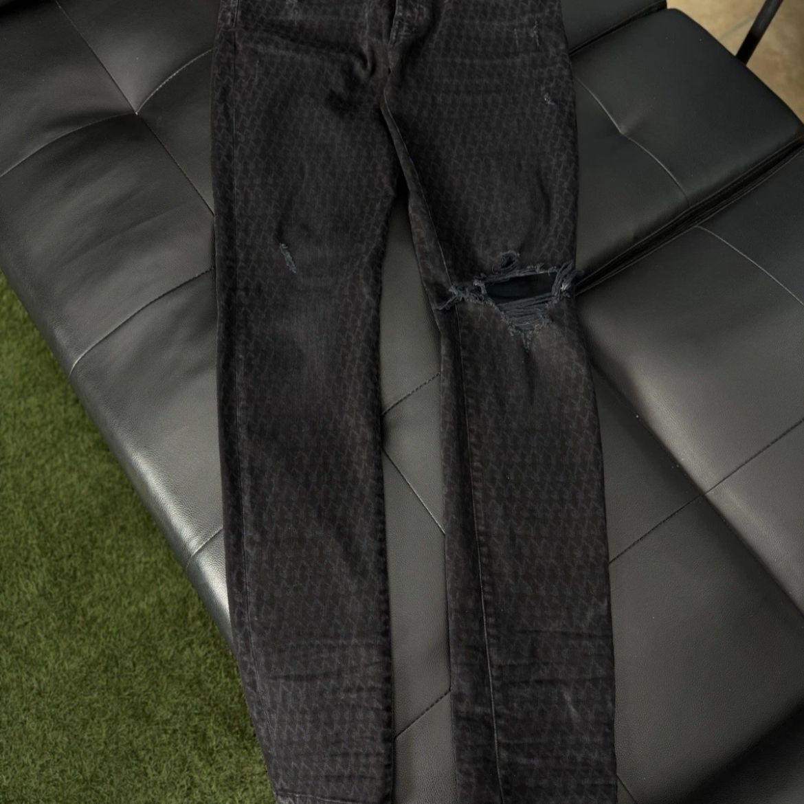 Amiri X Playboy Jeans 100% Authentic Black Bunny Logo Quick Shipping