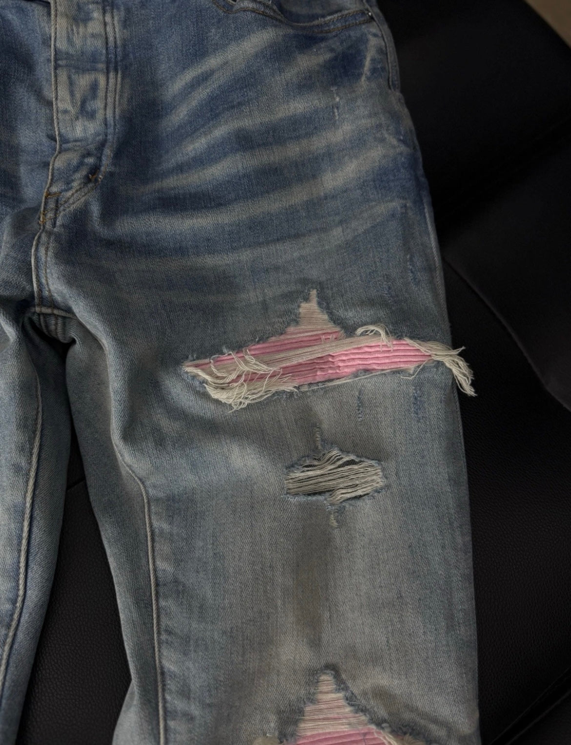 Amiri Blue Jeans 100% Authentic Pink MX1 Quick Shipping