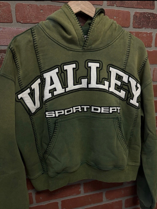 Vale Green Pull Over Hoodie Grey Valley ValeForever RARE