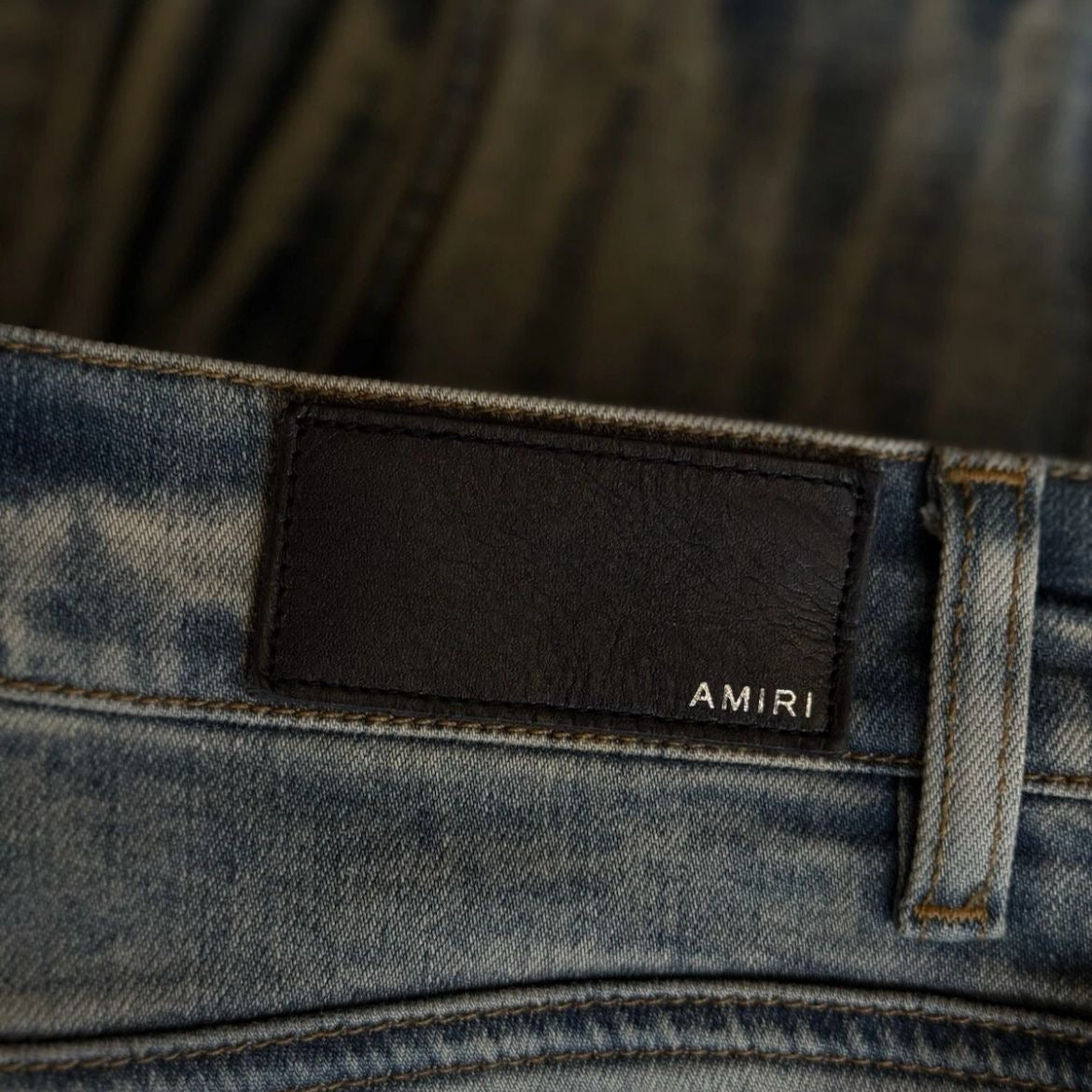 Amiri Jeans 100% Authentic Blue MX1 Black Bandanna Quick Shipping