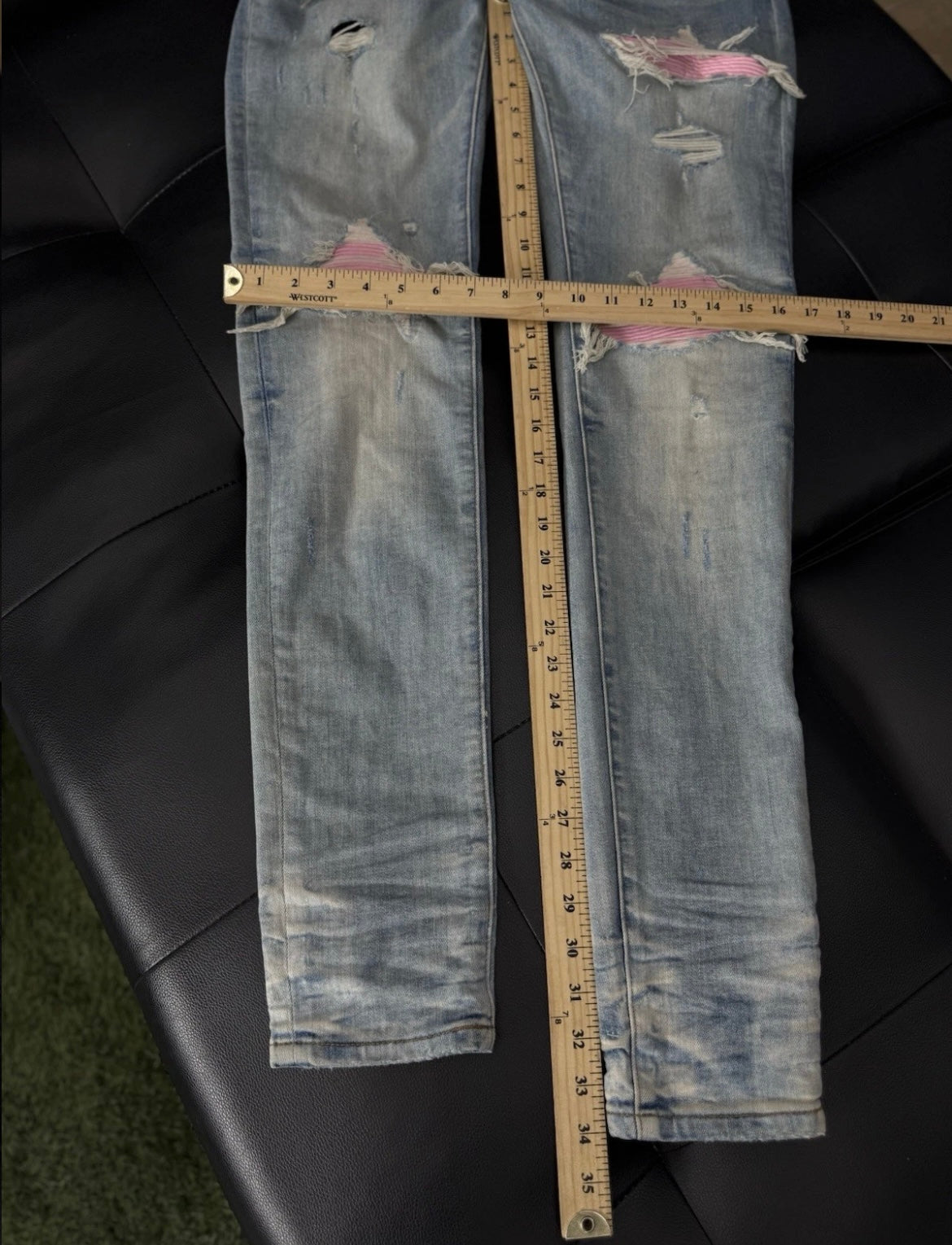 Amiri Blue Jeans 100% Authentic Pink MX1 Quick Shipping