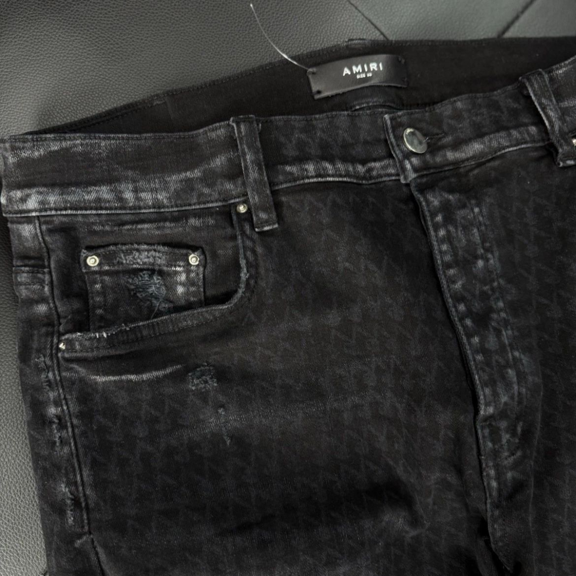 Amiri X Playboy Jeans 100% Authentic Black Bunny Logo Quick Shipping