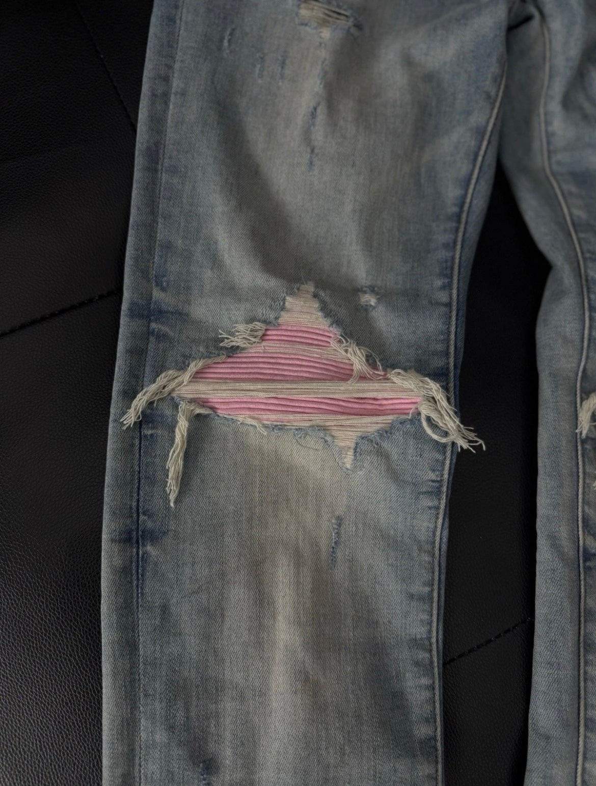 Amiri Blue Jeans 100% Authentic Pink MX1 Quick Shipping