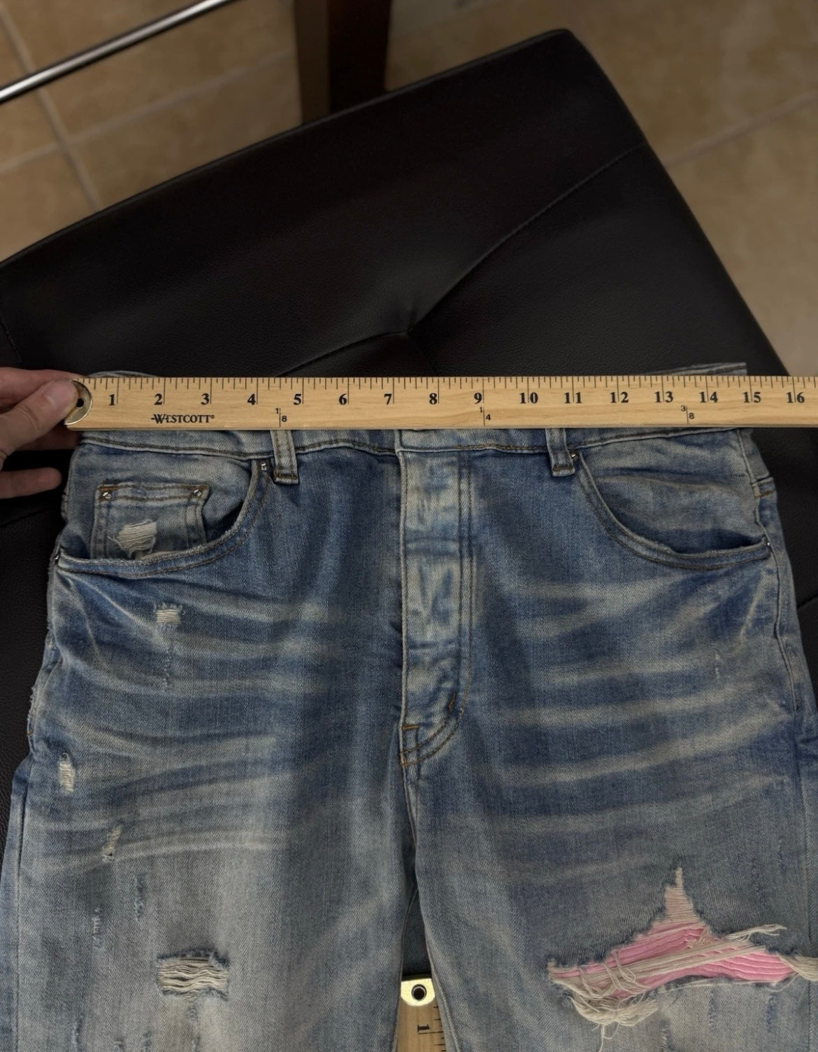 Amiri Blue Jeans 100% Authentic Pink MX1 Quick Shipping